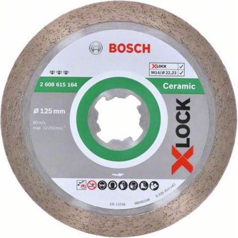 BOSCH 2608615164 X-LOCK Disco  Diamante Best Ceramic: 125x1,8mm
