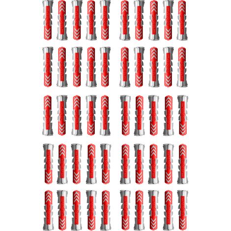 Vrac de 50 chevilles DuoPower universelles 8x40 - Fischer (1/5)