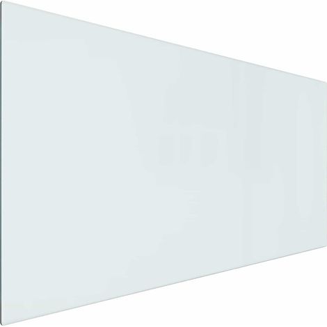 Fireplace Glass Plate Transparent 100 x 50 cm Glass vidaXL