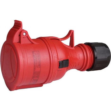 Tragbare Steckdose 32A 4P 400V rot drehbar GPP Typ B 32/4 IP44 921886
