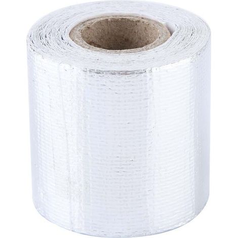 Enveloppe de bouclier thermique de voiture, bande d'enveloppe de bouclier thermique réfléchissante adhésive de papier d'aluminium de voiture de 5m 5cm(Argent 5M 5Cm) (1/5)