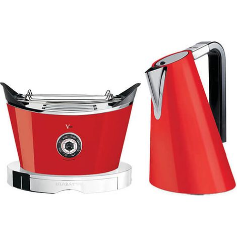 Bugatti Vera Easy Kettle and Volo Toaster Set Red