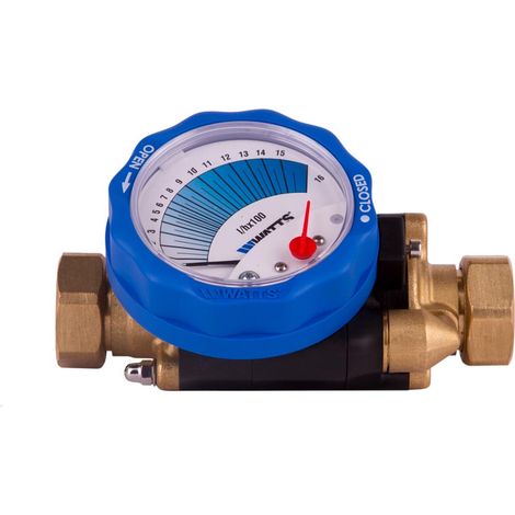 Watts – Vanne d'équilibrage statique 1/2' (15/21) – Pour eau chaude sanitaire et chauffage – Réglage instantané du débit – Certifié ACS