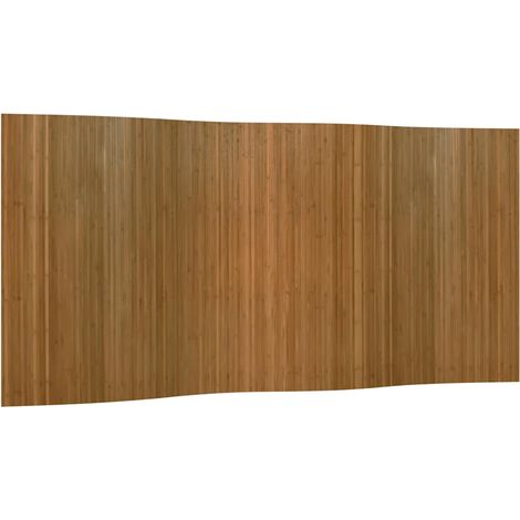 Raumtrennwand braun 165x400 cm Bambus