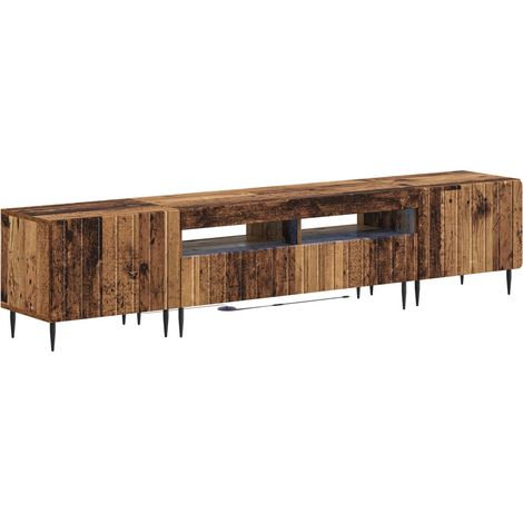 Maison Exclusive - Mobile TV LED a 5 pezzi Legno antico Legno ingegnerizzato (1/5)