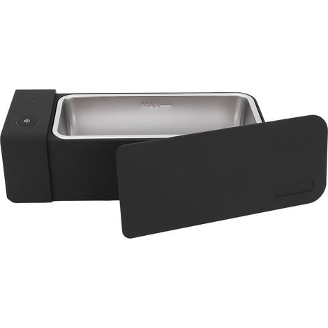 Machine à laver les bijoux, noire, nettoyeur à ultrasons 50 kHz pour lunettes MK186, 600 ml, 15 W, prise européenne, AC200‑240V (1/5)