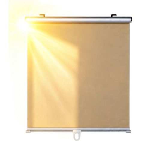 Pare-Pare-Brise Voiture Ventouse sans Perçage Argent Titane Enroulable Store Pare-Enrouleur Auto Pour Camion SUV Camping-Car Latéral Intérieur Maison Bureau (1/5)