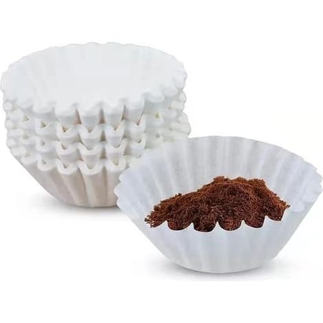 Filtres à café en papier, paquet de 50, 4 tasses, 50 unités, en papier, pour usage domestique et professionnel.-AquaForge (1/5)