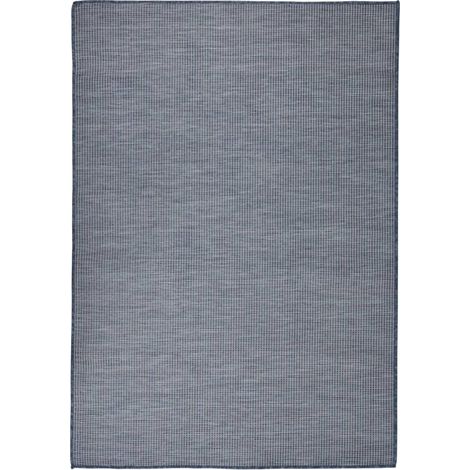 Tapis à tissage plat d'extérieur 160x230 Bleu (1/5)
