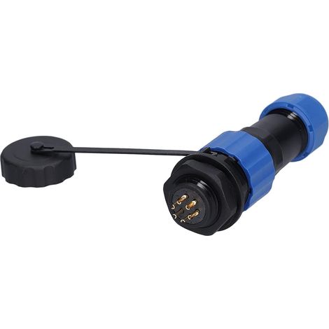 4-Pin Aviation Connector, SP16 IP68 Plug with Nut (1/5)