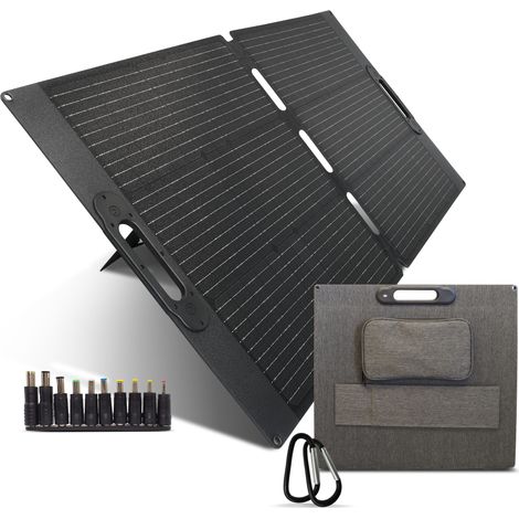 Pannello solare pieghevole 100W 5V/3A Caricabatterie USB-C a ricarica rapida etfe (1/5)