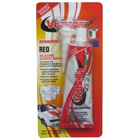 SILICONE ROSSO CREARE GUARNIZIONI ALTE TEMPERATURE Flacone 85 grammi