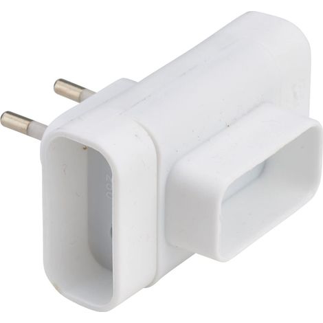 Debflex 714780 - Presa tripla a 2 poli da 6 A, colore: bianco