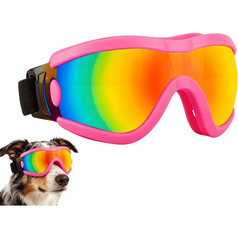 Lunettes Canines Protection UV Visière Extérieure Animaux Lunettes Pour Chiens De Taille Moyenne Pour Équitation Conduite En Été Randonnée Extérieur Bord De Mer Taille Moyenne Ou (1/5)