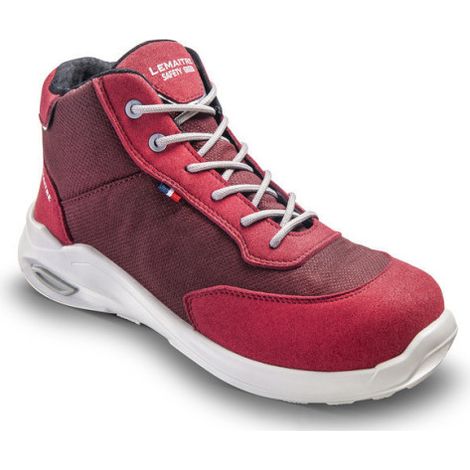 Zapatos de seguridad Eva Alto Burdeos S3S 37 Burdeos (1/5)