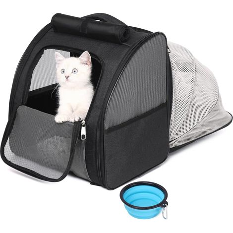 Sac a Dos Chat Sac à Dos Chien, Transport Chat pour Petits Chiens et Chats, Conception Ventilée pour Le Voyage, la Randonnée et l'utilisation en Extérieur. (1/5)