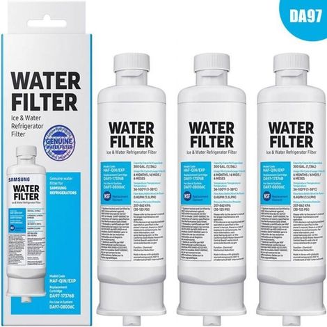 3pcs Filtres à eau de Réfrigérateur de Rechange DA97-17376B DA97-08006C HAF-QIN HAF-QIN/EXP pour réfrigérateurs Samsung Multi-Portes (1/5)