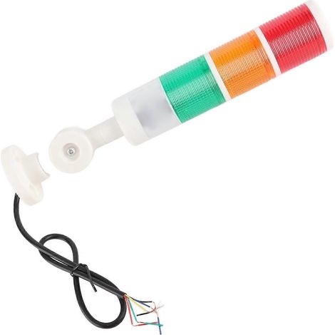 Panneau de signalisation LED pliable à 3 niveaux (rouge, jaune, vert) IP54 avec avertisseur sonore DC2