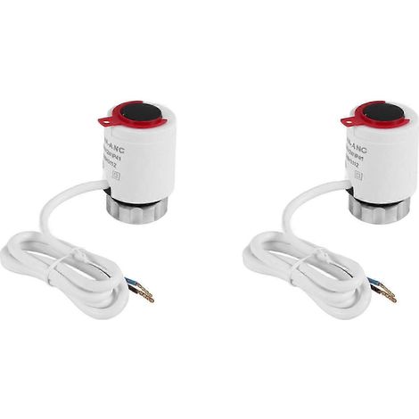 actionneurs thermiques électriques 230 V normalement fermés (NC) M30 x 1,5 mm pour chauffage au sol, vanne thermostatique de radiateur. (1/5)
