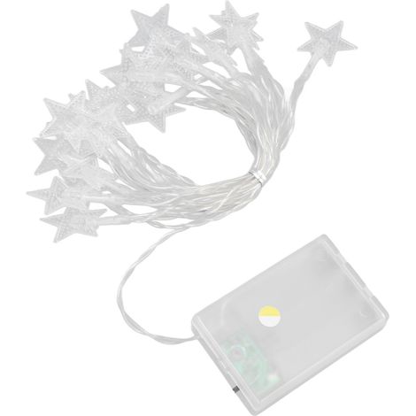20 LED-Lichterketten, 3 m, dekorative Sternenlampen mit warmweißem Licht für Schlaf- und Wohnzimmer (1/5)