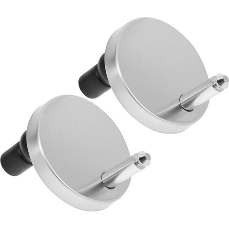2 pièces Fixations Siège Toilette Acier, Acier Inoxydable (1/5)