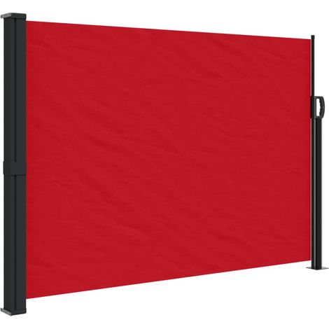 vidaXL Tenda da Sole Laterale Retrattile Rossa 140x600 cm (1/5)