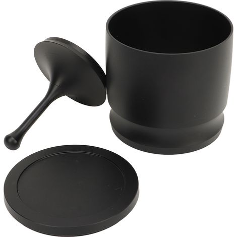 Diebstahlsicherer Dosierring aus Aluminiumlegierung für gemahlenen Kaffee, Brühzubehör, 58 mm, schwarz (1/5)