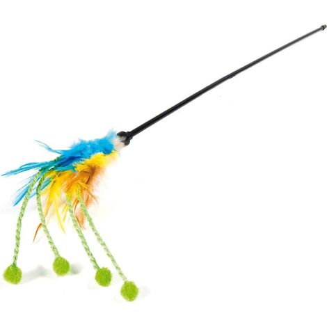 Chat chat chat avec plumes et boulettes 40 cm