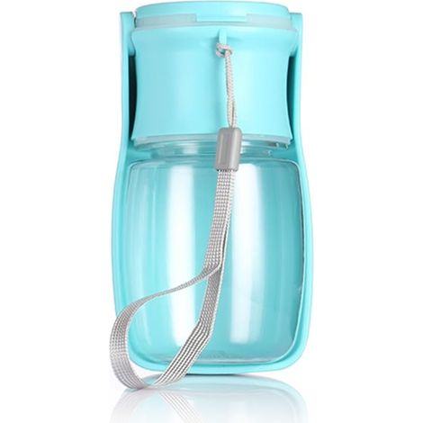 Bouteille Plein air Chien Portable, 350/550ml Gourde Chien Pliable Bouteille d'eau Chiot Chat avec Mangeoire sans BPA pour Les Voyages la Marche en Plein Air (1/5)