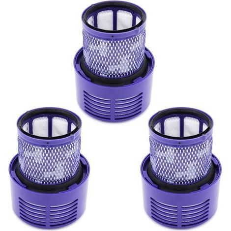 Paquet de 3 filtres de Rechange pour Dyson V10 Series V10 Absolute, Animal, Total Clean, Motorhead, SV12 Aspirateur, Remplacer DY-969082-01 (1/4)