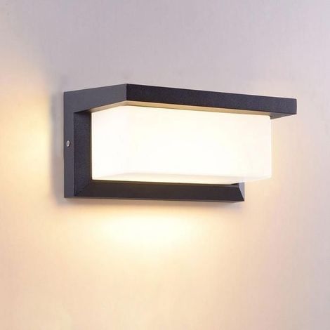 Applique murale - Modèle Moderne 18W - Détecteur de mouvement - IP65 étanche - Blanc chaud 3000K (1/4)