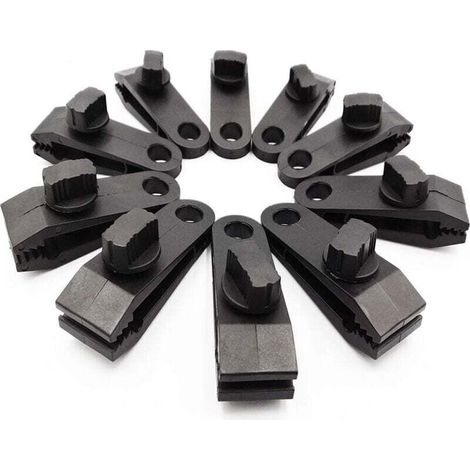 10er-Pack Planenclips, robuste Flügelmuttern – Stabile Zeltclips mit Verriegelung für Planen, Markisen, Campingausrüstung, Wohnwagenmarkisen, Autoabdeckungen und Poolabdeckungen