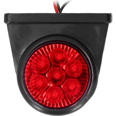 Feux latéraux LED 12-24V bicolore rouge jaune, témoin de gabarit étanche IP65 universel pour voiture, camion, remorque. (1/5)