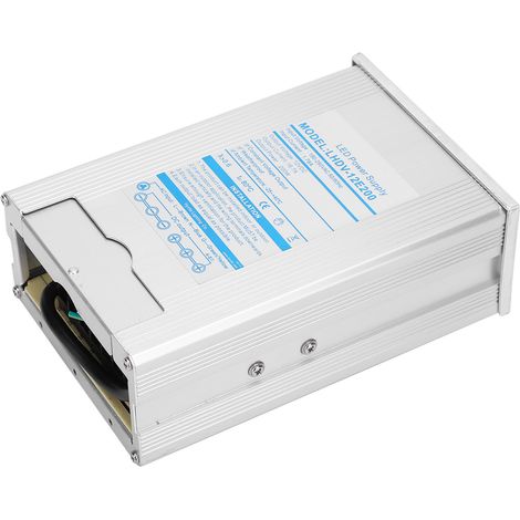Alimentation à découpage étanche à la pluie, en alliage d'aluminium, pour module d'éclairage LED 200 W (LHDV&82095E 200 5 V) (1/5)