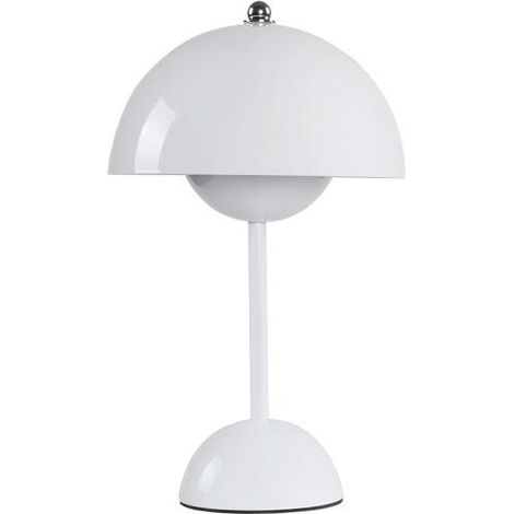 Lampe à fleurs nordique danoise, décoration de chambre, luxe et élégance, Table de chevet,Blanc (1/5)