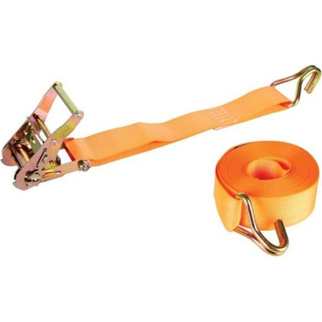 SANGLE D'ARRIMAGE AVEC TENDEUR A CLIQUET CROCHETS - MAX. 1000 kg - 9 m x 50 mm ARAT5 RI8815 (1/4)