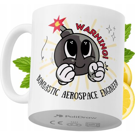 Lustige Tasse für Luft- und Raumfahrtingenieure – Kaffee- oder Teetasse mit witzigem Textdesign – ideal für Geburtstage, Namenstage, Feiertage und besondere Anlässe. Hochwertige Tasse für Zuhause, Bür (1/5)