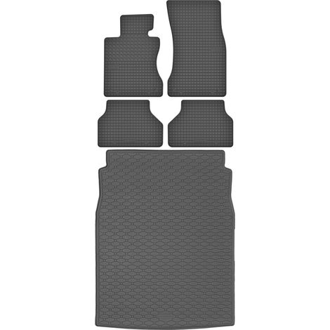 Juego de alfombrillas de goma para coche y alfombrilla para maletero para BMW Serie 5 E60 Sedán (2003-2010).