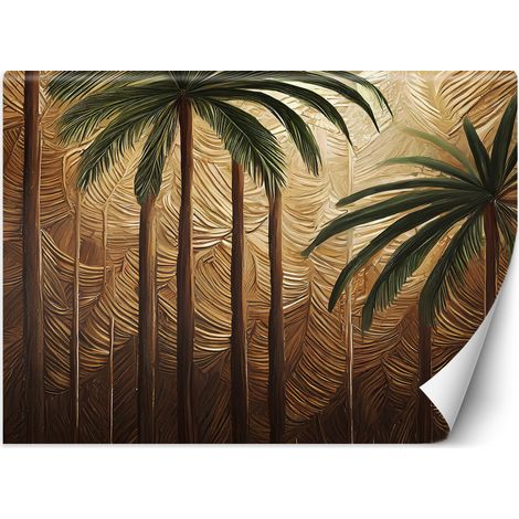 Fototapete Palme Gold Abstrakt 100x70 cm (1/5)