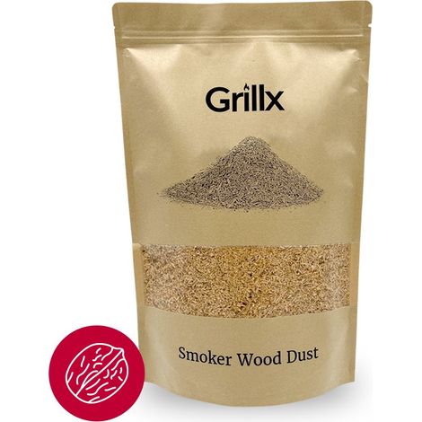 GrillX Fumée de noix - 3 litres - Pour 7 fumages à froid - Générateur de fumée froide