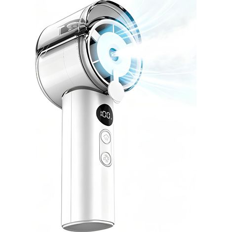Ventilateur de charge portable avec pulvérisateur frigorifique, petit ventilateur d'humidificateur frigorifique extérieur avec pulvérisateur frigorifique engrenages. (1/5)
