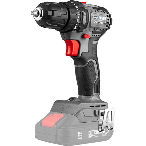 Perceuse-visseuse sans balais 18V, mandrin 10mm, compacte, Energy+, sans batterie - GRAPHITE - 58ge139 (1/5)