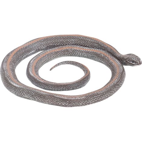 Serpent factice réaliste pour enfant, PVC, jouet farce effrayant, accessoire de décoration pour Poisson d'avril, 80 cm (1/5)