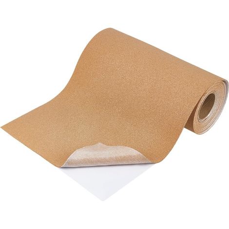 Rouleau de Liège Autocollant de 300x40cm Panneaux D'Affichage en Liège Naturel 3.5mm D'Épaisseur Carreaux Adhésifs pour la Décoration Murale et les Loisirs Créatifs (1/5)