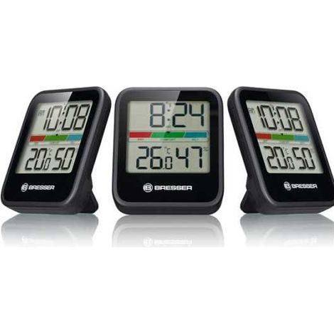 Station météo Bresser Thermo Hygrometre Climate Set de 3 coloris noir (1/4)