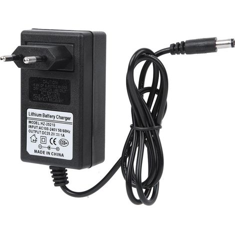 Tragbares Akkuladegerät aus Kunststoff für Fascia-Pistolen, Adapter für 100–240 V, EU 25,2 V (1/5)