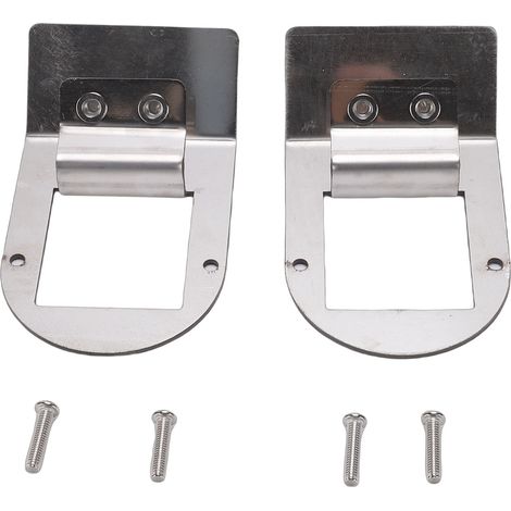 Support de cadre lumineux en forme de pastèque, 2 pièces, support de pince en acier inoxydable poli universel pour camions et camping-cars (1/5)