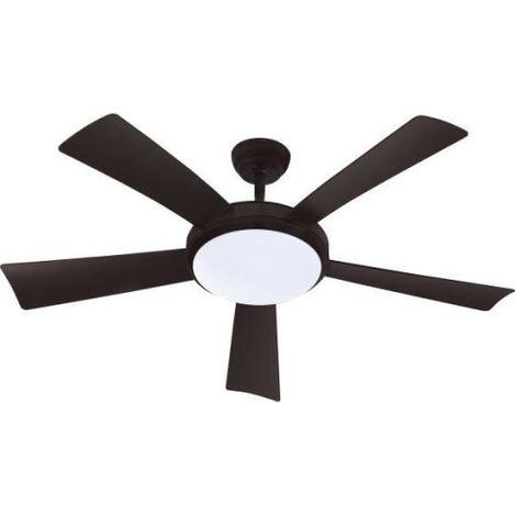 Ventilateur de Plafond - Plafonnier WALLIS Noir - Ø132cm 38W + éclairage LED