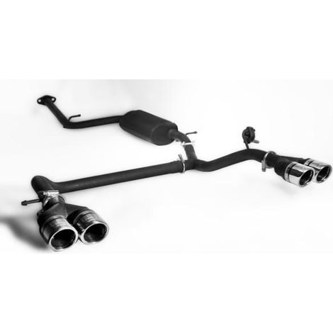 Silencieux Echappement Duplex Ulter Toyota IQ 2009 a 2014 2x70mm-36922831