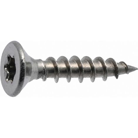 Agglo-Senkkopfschrauben Stern Edelstahl A4, 5x30mm, 17 Stück.